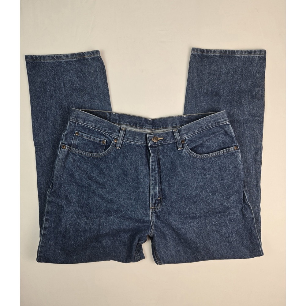 Wrangler Jeans Mens 38x30 regular fit blue jeans